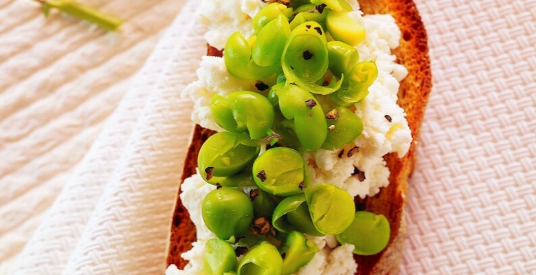 Bruschetta au chèvre frais bio